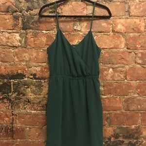 Beautiful forest green Madewell sleeveless dress